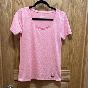 Nike Women's Light Pink Short Sleeve Tee Dri-Fit
